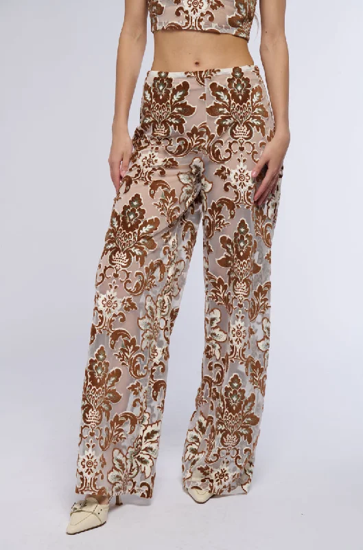 Timeless Classics LOTUS MESH FLARE PANTS