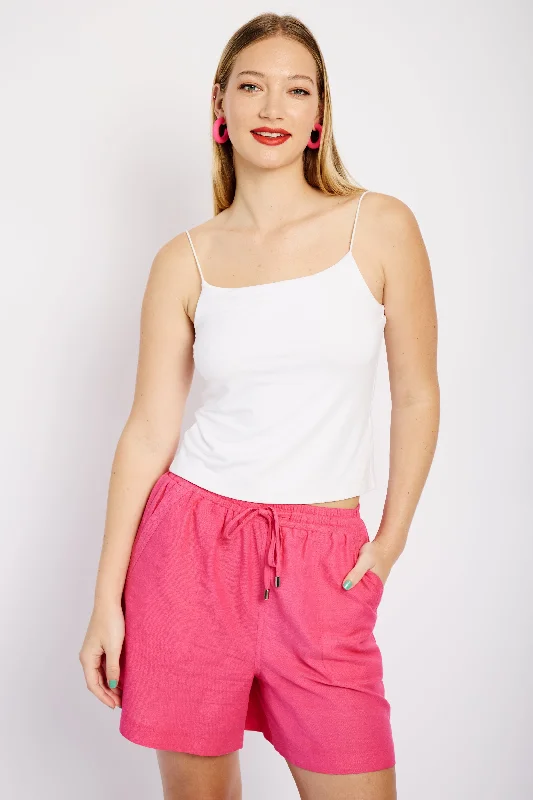 Relaxed Style The Shock Cord Basic Cami in White