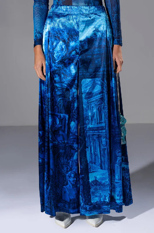 Women's Clothing Online PARADISE ABSTRACT WIDE LEG PANT