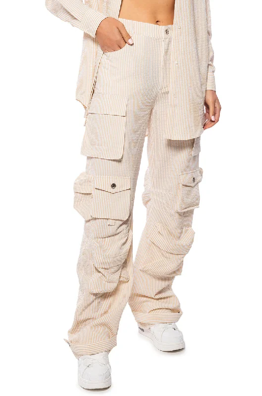 Cool Prices TOTO SEERSUCKER CARGO PANT