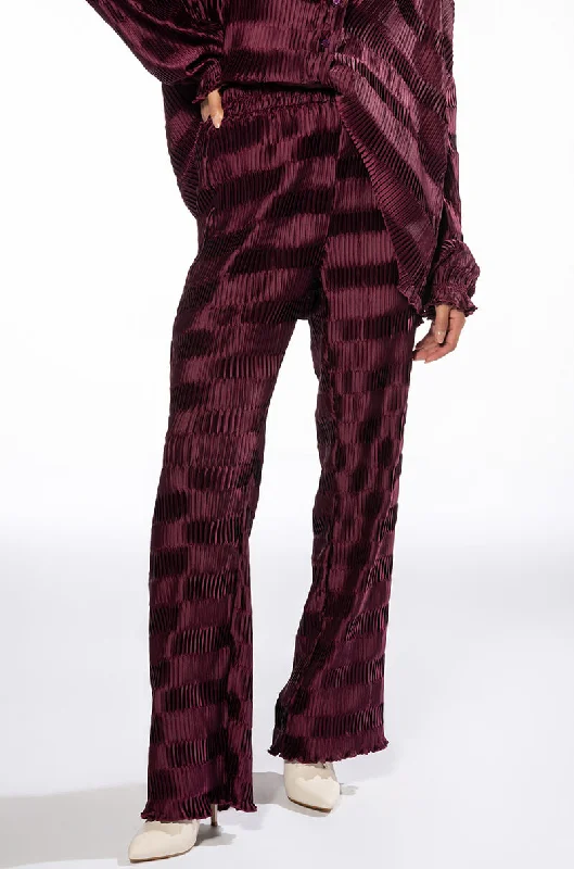 Trend Setting Wardrobe CRINKLE SATIN PALAZZO PANT