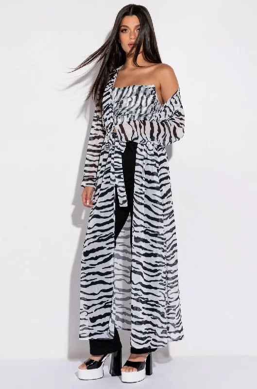 You'Ll Love Us Because WILD THANG CHIFFON DUSTER