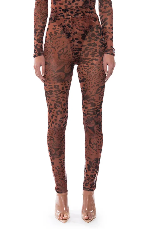 Pastel Styles WILD CHEETAH PRINT LEGGINGS