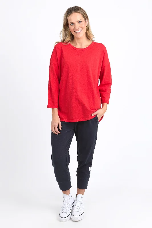 Embrace New Fashion Elm Annie 3/4 Sleeve Tee Poppy