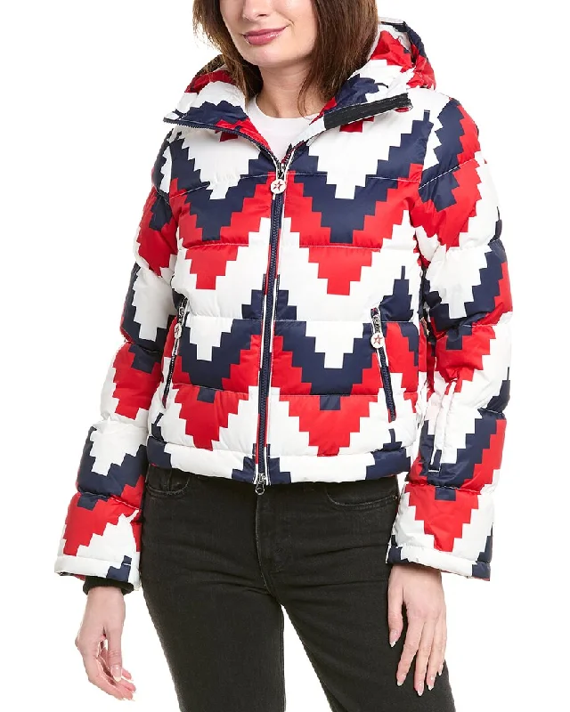 Seasonal Clearance Perfect Moment Chevron Polar Flare Down Coat