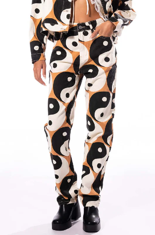 Hurry Before It's Gone YINYANG STRAIGHT PANTS