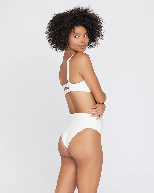 Style Versatile Women's Collection Eco Chic Repreve® Desi Bikini Bottom - Cream