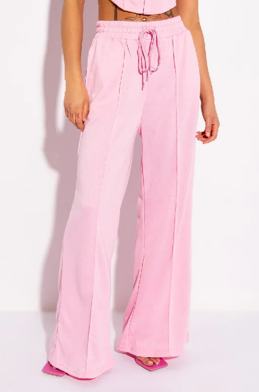 The Epitome Of Modern Women's Fashion TALK TO ME NICE WIDE LEG JOGGERS