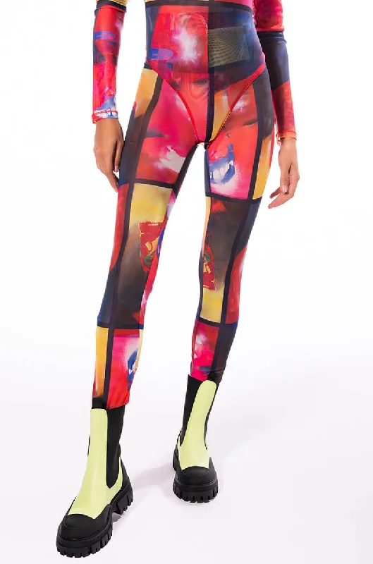 Designer Wear On Sale THINKING OF A PLACE MESH LEGGING