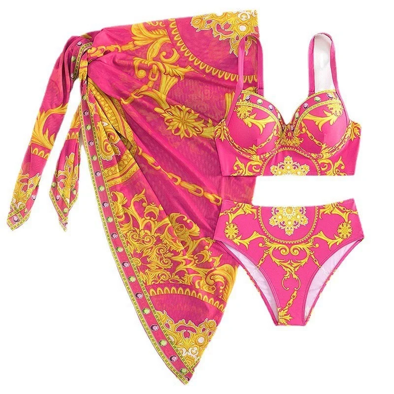 Holiday Special Offers Morocco swimsuit with Sarong Skirt