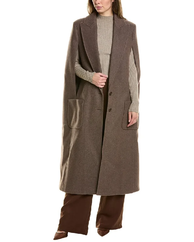 Buy More, Save More Michael Kors Melton Wool Cape Coat