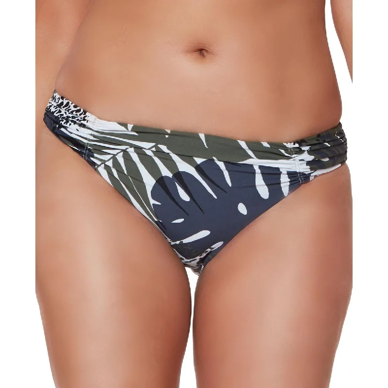 Athleisure Wear Womens Printed Lined Swim Bottom Separates