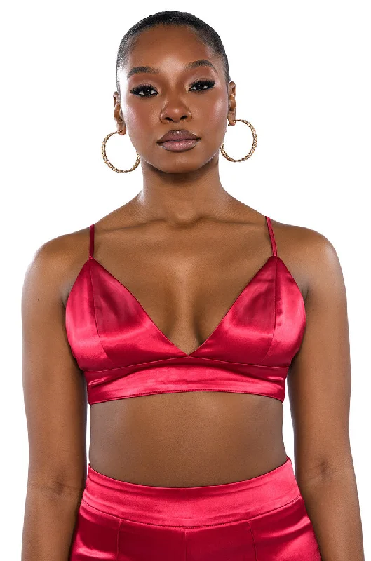 Plus Size Women Wear SPRING SATIN BRALETTE