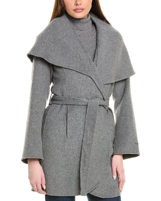 Casual Chic Tahari Double Face Wool-Blend Coat